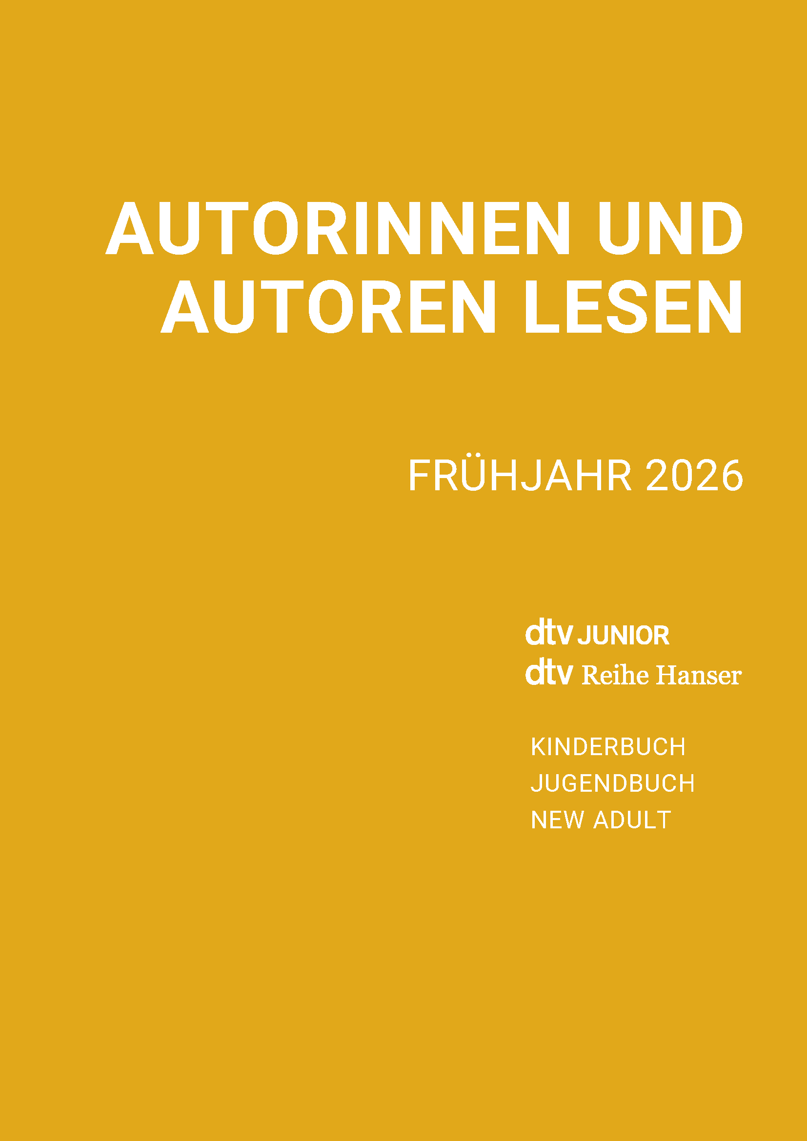 Cover für dtv Veranstaltungsangebot aus dem Kinder- & Jugendbuch Frühjahr 2026